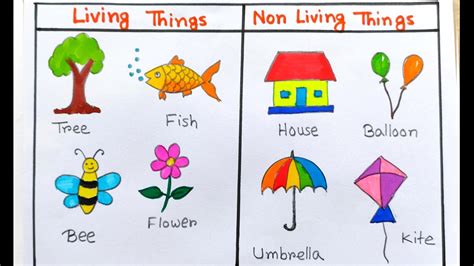 non living things easy drawing|Beautiful Living things drawing easy .